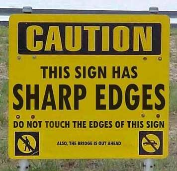 Beware of the sign - Funny Pictures and Images