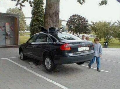 Uplifted Car - Funny Pictures and Images