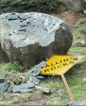 Falling Rocks - Funny Pictures and Images