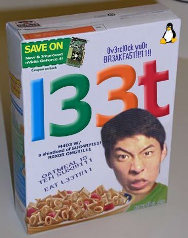 Your l33t breakfast - Funny Pictures and Images