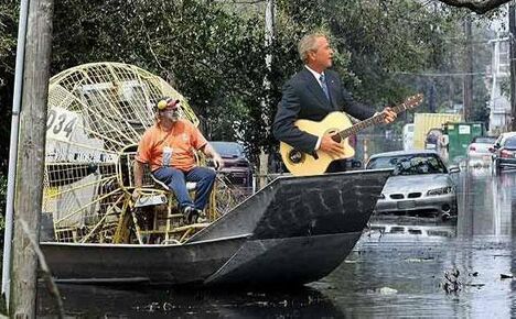 President plays guitar - Funny Pictures and Images