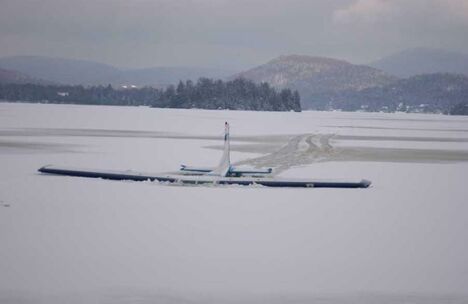 Aircraft Sunk In The Snow - Funny Pictures and Images