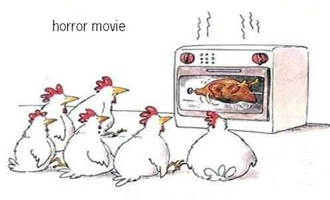 Chicken horror show - Funny Pictures and Images