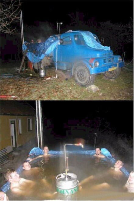 The mobile hot tub - Funny Pictures and Images