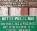 Public Bar Nonsense Board - Funny Pictures